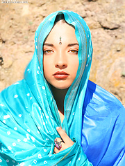 Perfection in a blue cape